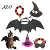 Comfortable Pet Costumes for Kittens Halloween Cat Costume, Bat Wings, Funny Witch Hat, Felt Easy To Wear Gear Festive Apparel Cats Small Dogs,