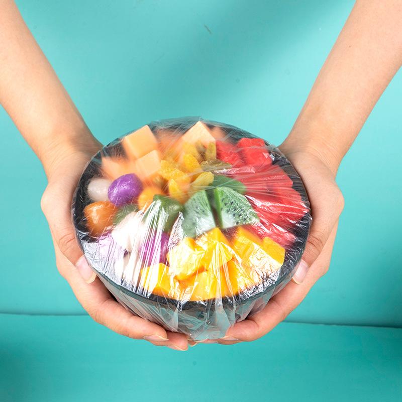 Disposable Cling Film, Food Grade Household Fresh-keeping Bag, with Elastic Mouth, Bath Cap Style Fresh-keeping Cover, Insect and Dust Prevention