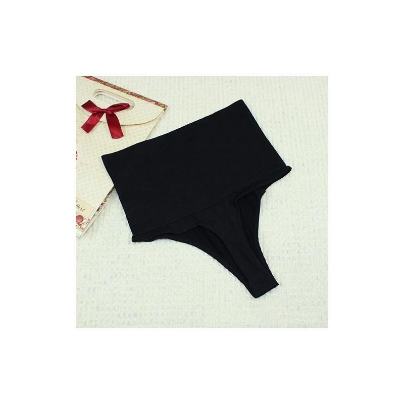 Seamless High Waist Body Shaping Thong Comfortable Nylon Fabric Tummy Control Panties