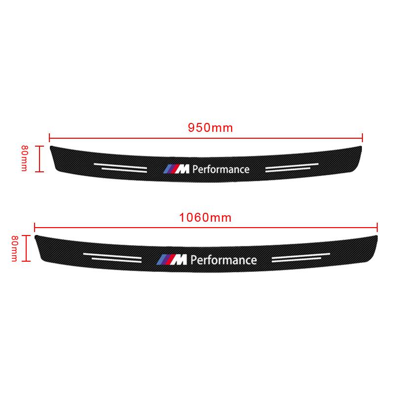 1pcs Carbon Fiber Car Trunk Rear Bumper Sticker Guard Plate Protector For BMW M E34 E36 E60 E90 E46 E39 E70 F10 F20 F30 X5 X6 X1 M3 M5 M6 E71 F01 F87
