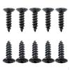 Set of 50 Pieces Pickguard Mounting Screws for Electric Guitar, Bass Accessory Black 12mm