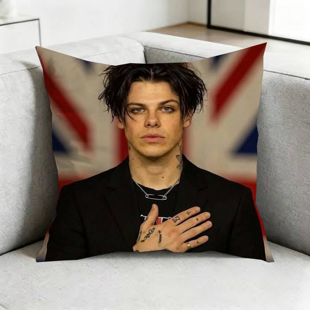 Singer Rapper Ronnie RadkeE Square DoubleSided Printed Pillow Case Bedroom Bedside Pillow Sofa Cushion Cover Gift
