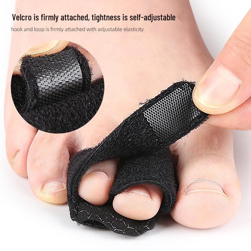 Anti-Slip Hammer Toe Sleeve Splint with Aluminum Support for Overlapping Toes - Shoe-Friendly Fixing Strap