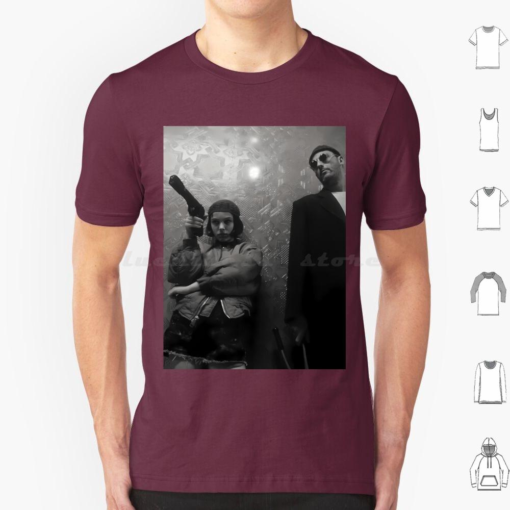 Leon Der Profi Midcentury Retro Filmplakat T-Shirt 6XL Baumwolle Cooles Tee Leon Leon Der Profi Film Der