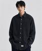 DE GRAND MATIN Over Fit Logo Denim Shirt_Black