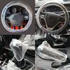 50pc Universal Car Gear Cover Disposable Transparent Steering Wheel Cover Elastic Waterproof Plastic Safety Isolation Protection