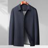 Spring and Autumn New Thin Milk Silk Jacket Men's All-match Casual Jacket Middle-aged and Elderly Jackets