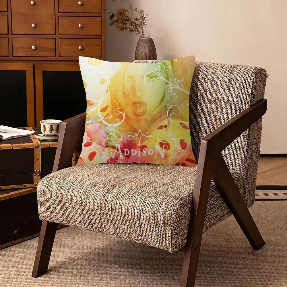 Person AAddison RRae Funny Decorative Room Aesthetics Pillow Case Home Decor Bedroom Sofa Bed Pillow Cover X