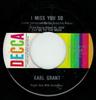 Disque 7 pouces EARL GRANT - I Miss You So 25730 Decca 1967 Canada Jazz Occasion