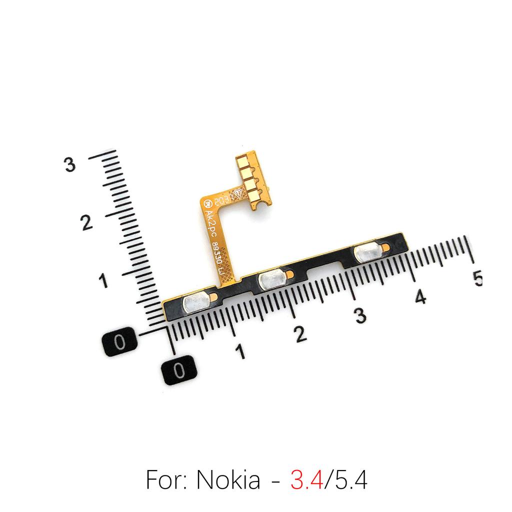 For Nokia 2 1.3 1.4 2.1 2.3 2.4 3.1Plus 3.2 3.4 5.4 4.2 Power Button Volume Flex Cable OnOff