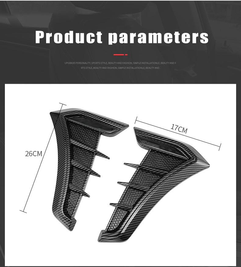 Autocolante Interioare 2 Bucăți Aripă Laterală Mașină Fender Lateral Autocolante Modificate Pentru Lexus IS400 RX300 RX330 IS220D RX350 IS460 ES NX RX