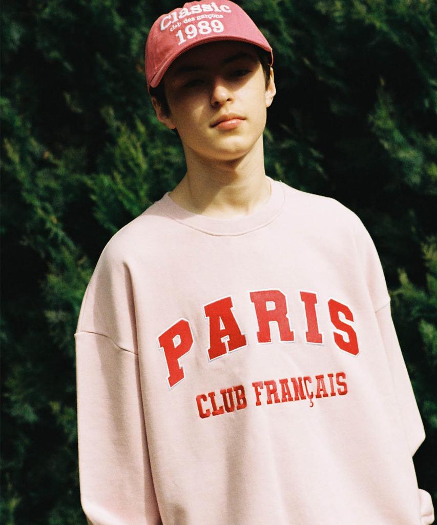 CONICHIWA BONJOUR Univ Sweatshirt (Pink)