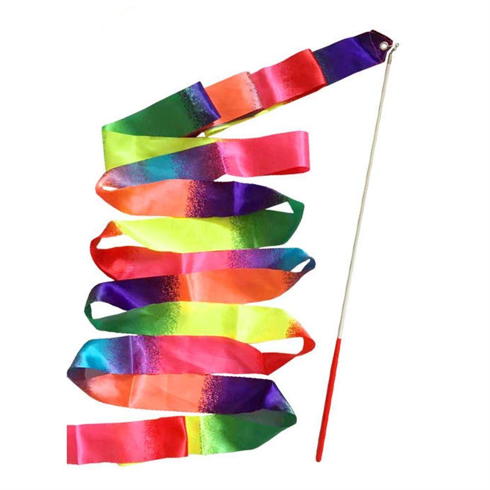 Twirling Rod Ballet Streamer Rhythmic Dance Ribbon Gymnastics Ribbons Performance Props