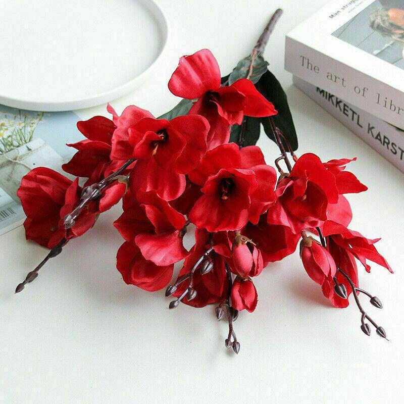 Vibrantly Colored Artificial Magnolia Silk Flowers For Stunning Wedding And Party Decor