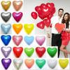 100pcs Red Heart Latex Balloons Happy Birthday Ballon Birthday Party Decorations Kids Wedding Balloon AVE