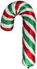 Foil Balloon 24 Fx - Red-Green Lollipop