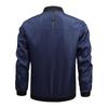 Men's Spring & Autumn Lightweight Plus Size Solid Color Baseball Jacket - Casual & Breathable