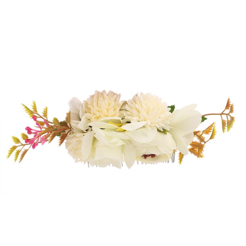 Fabric Flower Hair Combs Women Hair Clips Flora Hairpin For Wedding Bridal Hair Accessories Party Headwear