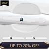 BYV1 4Pcs Car Door Handle Protector Sticker Auto Styling For BMW M E34 E36 E60 E90 E46 E39 E70 F10 F20 F30 X5 X6 X1 M3 M5 M6 E71 F01