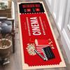Vintage Cinema Ticket Film Theme Carpet Mat Rug Home Decoration Movie Pattern Floor Area Rug Entryway Hallway Retro Design