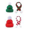 Fils faits main Costume de Noël Bouteille de vin Accessoires Décoration de vacances confortable Pour Maison Bureau Fournitures de fête
