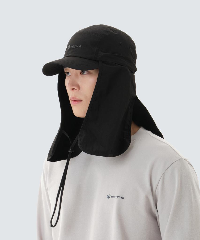 SNOWPEAK APPAREL Ecco Taslan Sunshade Camp Cap (S26Mufcp76) Black