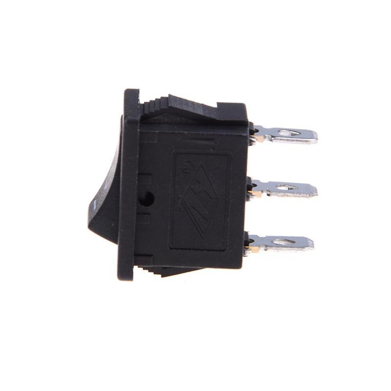 5 peças Spdt On/Off/On Mini preto 3 pinos interruptor de balancim Ac 6A/250V 10A/125V