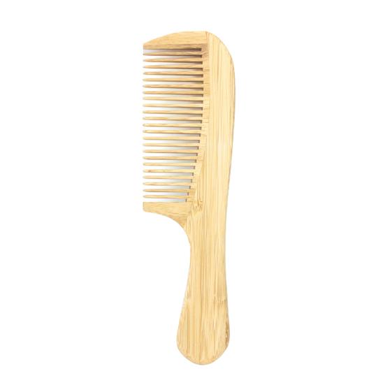 Natural Bamboo Wide Tooth Hair Comb for Women Men Anti-Static Afro