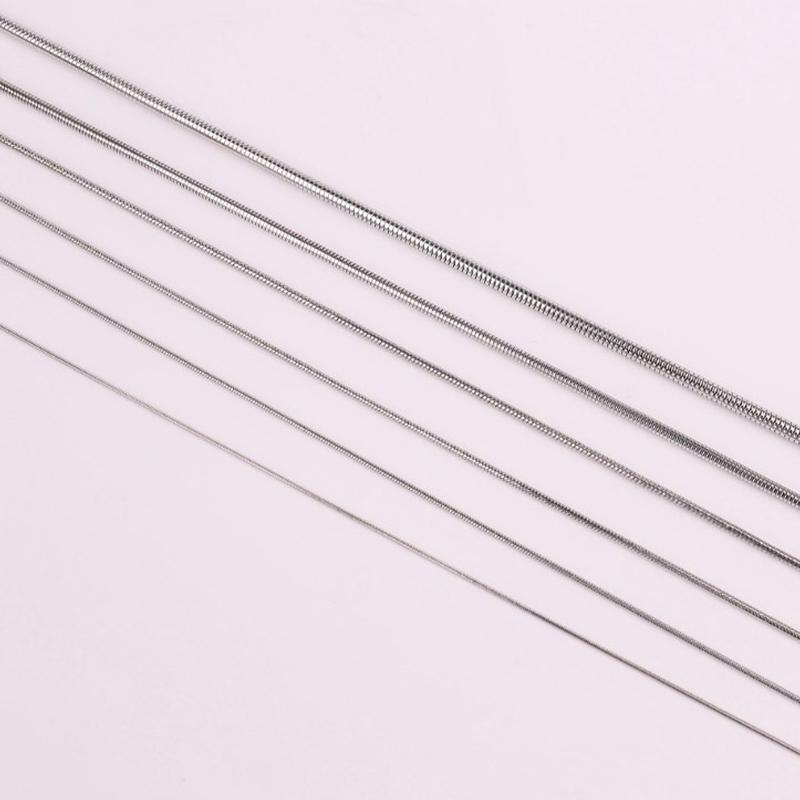 Gold Color Chains Stainless Steel Snake Chains Necklace Twist Rope Jewelry Women Long Chains Accessories