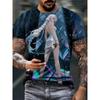 Unisex 3D Printed Graphic Tee - Beautiful Lady, Airy Round Neck Casual Summer Shirt,