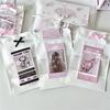 White Kraft Paper Card Storage Ziplock Bag Kpop Star 3-inch Sell Card DIY Packing Pocket Y2K Bow Wing Sealing Sticker