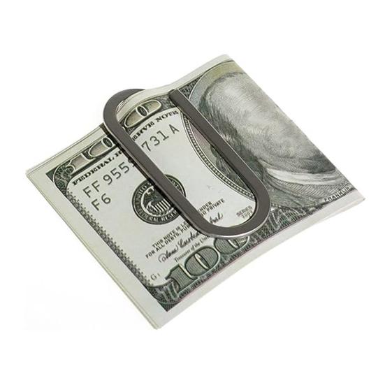 Paper Clip Stainless Steel Money Clip Creative Coin Clip Slim Lightweight Document Holder for Office School Home Use Card Photo Display Gift