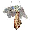 Acryl Engel Statue Ornament Buntglas Kunst Fensterhänger Engel Anhänger Heimdekoration Für Hof Garten