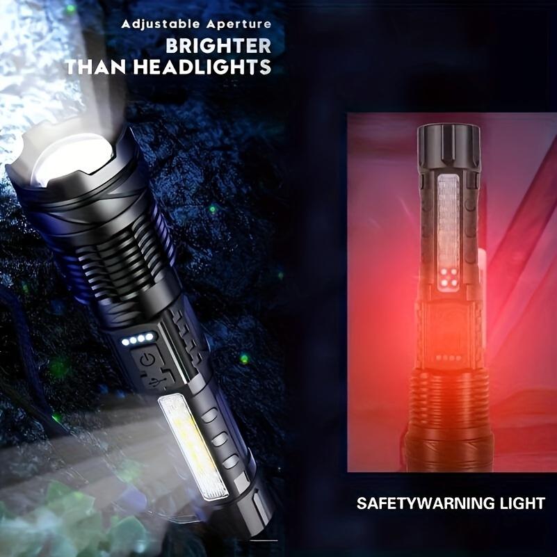 A Super Powerful Rechargeable Flashlight for Outdoor Camping, Fishing, Hunting, Rock Climbing, Adventure Emergency Night Riding, and Hiking