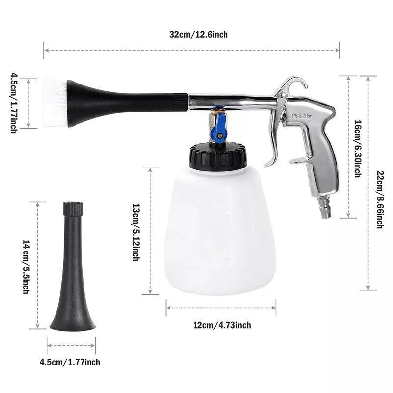 Car Wash For Tornador Washer Interior Cleaning Machine Blowing Dust Deep Cleaning Gun With Brush High Pressure