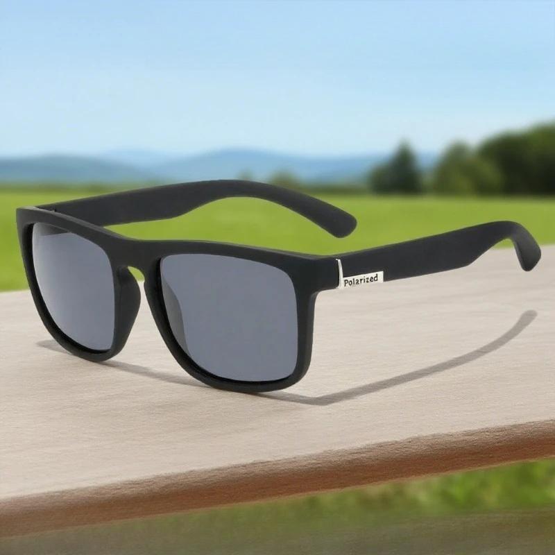 Custom Large-Frame Square Myopia Polarized Sunglasses Diopter 0 To -4.0 Cycling Sports UV400 UV Protection Trendy Eyewear