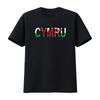 CYMRU Wales Welsh Love Text Flag Womens Ladies Lady Fit T Shirt Stylish and Patriotic Design Vintage Washed Slightly Casual