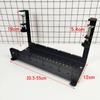 No Drilling Extendable Under Desk Cable Management Metal Cable Tray Under Desk with Clamp Retractable Power Strip Cord Holder