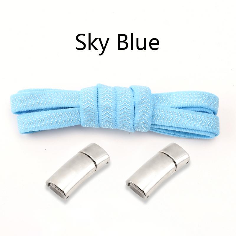 Nieuwe Magnetische Lock Schoenveters zonder strikken Kinderen Volwassenen Elastische Veters Sneakers 8mm Dikke Platte Schoenen Geen Strik Schoenveters Schoenen Accessoires