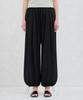 CAMINO Linen Harem Elastic Pants Black