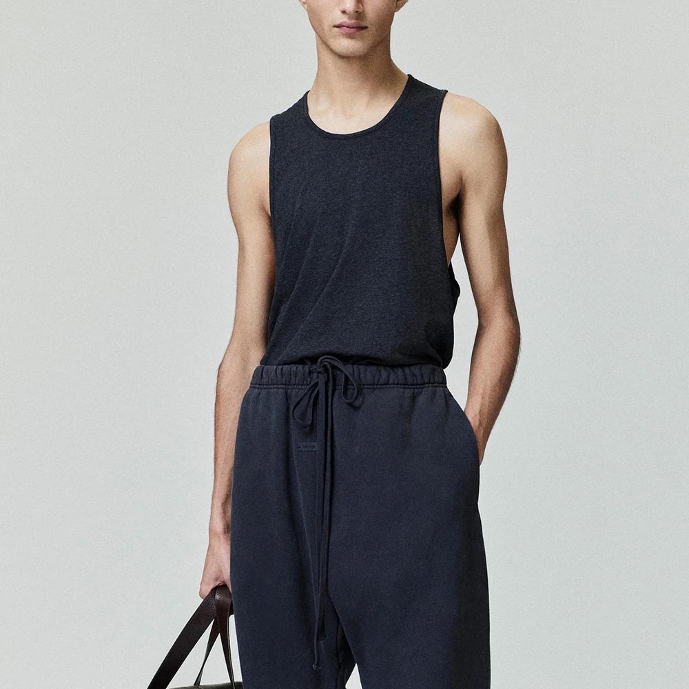Fear of God Essentials FW25 Holiday 2025 Essential Tank Lightweight Logo Label Round Neck Vest Men Tops 125HO254231F