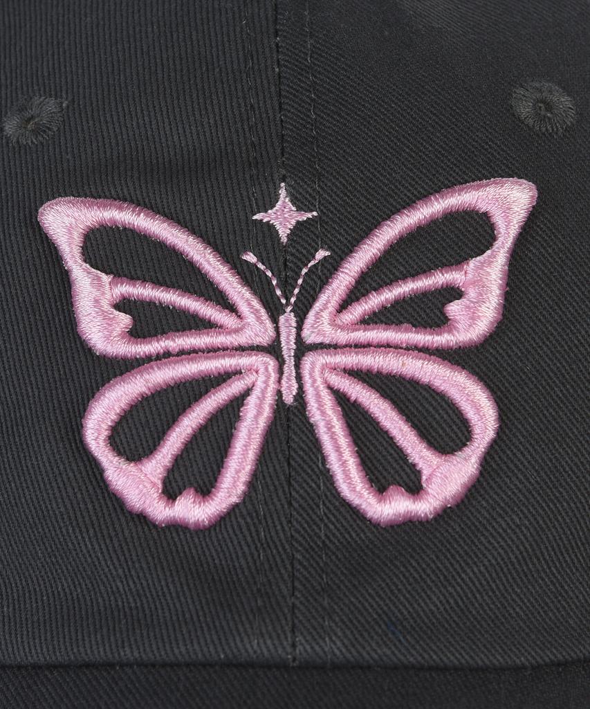 Nigaennikol Vintage Butterfly Blink Ball Cap_Charcoal