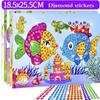 Children Diamond Crystal Stickers 3D Three-dimensional Diy Hand-made Stickers Multiple Random