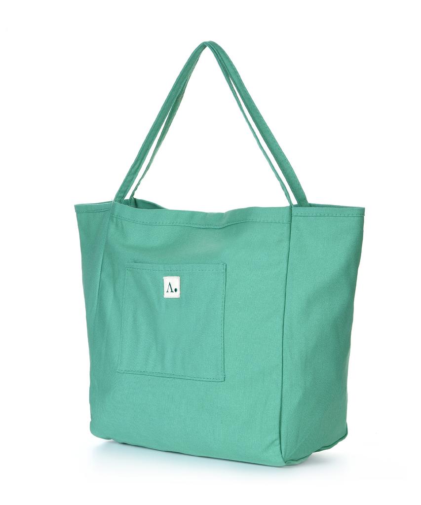 The-Abon Beach Cotton Color Washed Big Shoulder Bag Orange