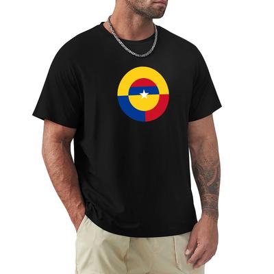 Roundel of the Colombian Air Force T-Shirt Summer Top Funny Gifts Plus Sizes Funny T Shirts for Men