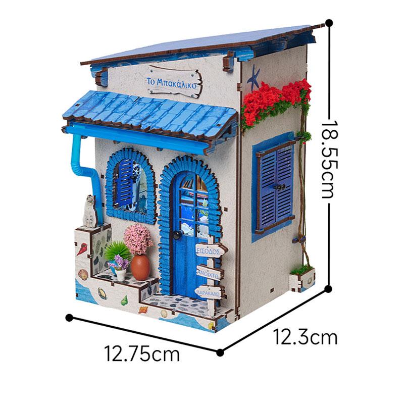 DIY Miniature Dollhouse Kit Handmade3D Wooden Puzzle  Assembly Model Doll House with LED Home Decor for Friends Birthday Gifts