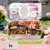 Casas de Boneca de Madeira DIY Feitas à Mão Teatro de Caixa Engraçado Caixa em Miniatura Kits de Montagem de Casas de Boneca Fofas Brinquedos de Madeira para Meninas
