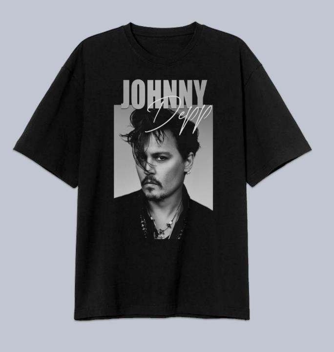 VÝPRODEJ Tričko Johnny Depp Dárek pro maminku, Halloweenský dárek, Tričko pro nového otce Unisex