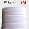 Wit 1/3/5M Naai-op Klittenband Niet-Zelfklevende Sluitstrip Nylon Stoffen Band voor DIY Kleding Schoenen Ineengrijpende Klittenband