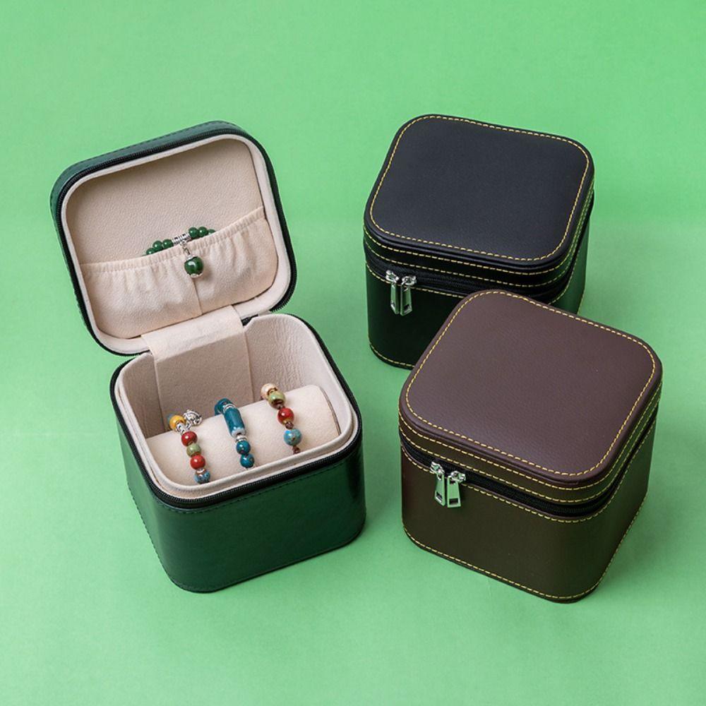 Compact Wristwatch Holder PU Leather Bracelet Storage Boxes  Antique Collection